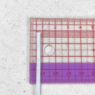 Ruban satin double face gris 3 mm