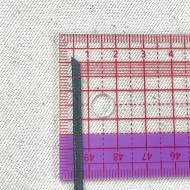 Ruban satin double face gris foncé 3 mm