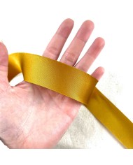Biais en satin ocre 30 mm Biais en satin ocre 30 mm