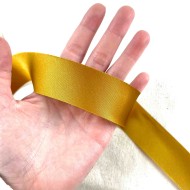 Biais en satin ocre 30 mm Biais en satin ocre 30 mm