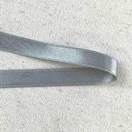 Ruban satin double face gris 10 mm