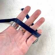 Ruban polyester anthracite 10 mm