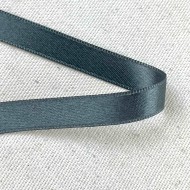 Ruban satin double face gris foncé 10 mm