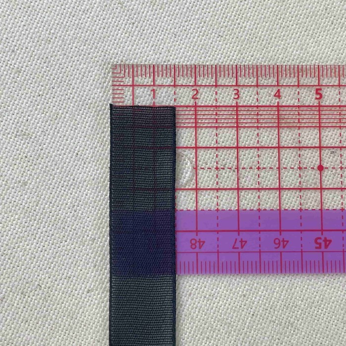 Ruban extra-fort voile noir 15 mm