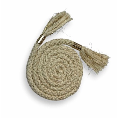 Cordon de serrage crème or fantaisie 1.40m
