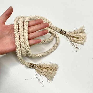 Cordon de serrage crème or fantaisie 1.40m