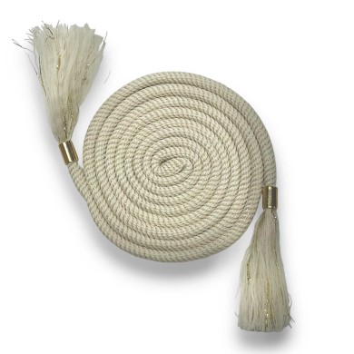 Cordon de serrage crème or fantaisie 1.40m