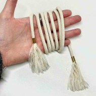 Cordon de serrage crème or fantaisie 1.40m