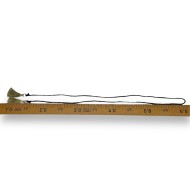 Cordon de serrage noir pompon or 1m