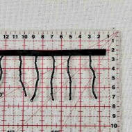 Galon à frange perles noir 5.5cm