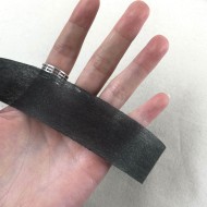 Ruban entoilage thermocollant noir 3cm