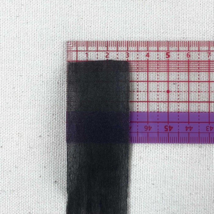 Ruban entoilage thermocollant noir 3cm