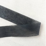 Ruban entoilage thermocollant noir 3cm