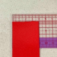 Ruban satin double face rouge 38 mm