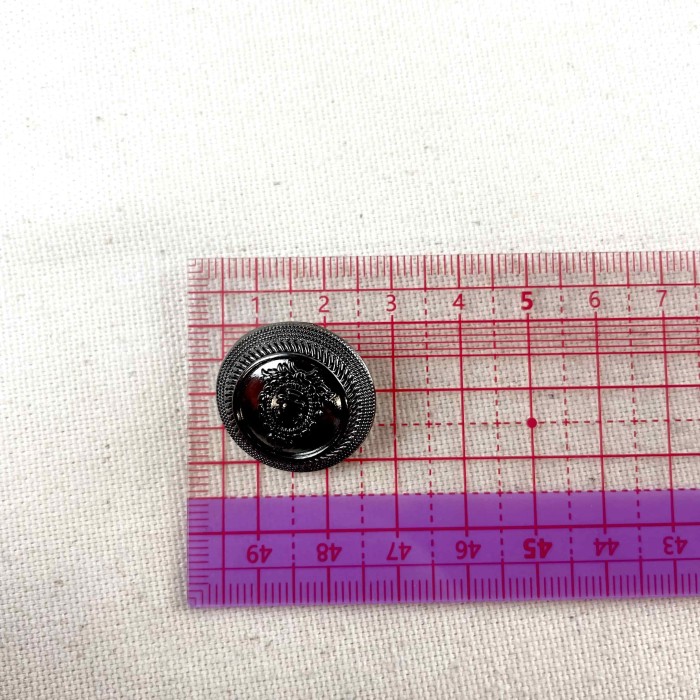 Bouton rond métal fantaisie bijou 22mm Bouton rond métal fantaisie bijou 22mm