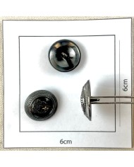 Bouton rond métal fantaisie bijou 20mm Bouton rond métal fantaisie bijou 20mm