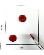 Bouton rond plastique argile 12mm