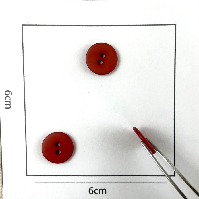 Bouton rond plastique argile 12mm