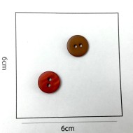 Bouton rond plastique argile 12mm