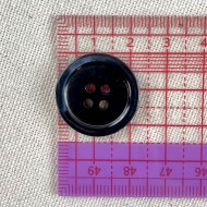 Bouton rond nacre noir 22mm