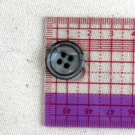 Bouton rond nacre gris 18mm