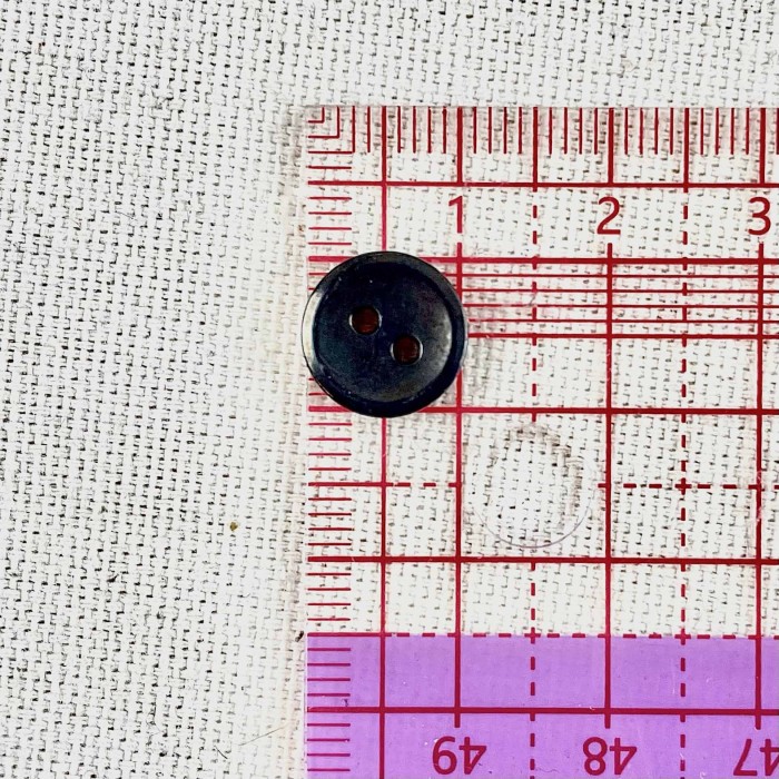 Bouton rond nacre noir 10mm