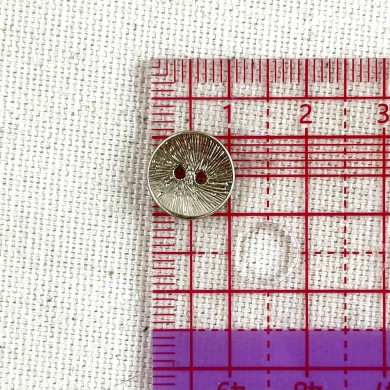 Bouton rond métal or fantaisie 10mm Bouton rond métal or fantaisie 10mm