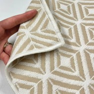 Housse de Coussin In&Extérieur Embiez écru - Tissu d'éditeur Housse de Coussin In&Extérieur Embiez écru - Tissu d'éditeur