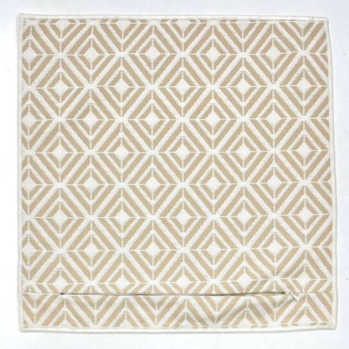 Housse de Coussin In&Extérieur Embiez écru - Tissu d'éditeur Housse de Coussin In&Extérieur Embiez écru - Tissu d'éditeur