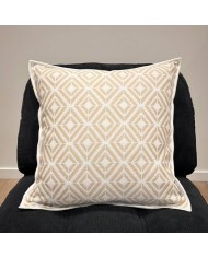 Housse de Coussin In&Extérieur Embiez écru - Tissu d'éditeur Housse de Coussin In&Extérieur Embiez écru - Tissu d'éditeur
