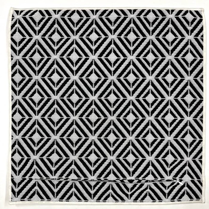 Housse de Coussin In&Extérieur Embiez noir - Tissu d'éditeur Housse de Coussin In&Extérieur Embiez noir - Tissu d'éditeur