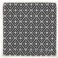 Housse de Coussin In&Extérieur Embiez noir - Tissu d'éditeur Housse de Coussin In&Extérieur Embiez noir - Tissu d'éditeur