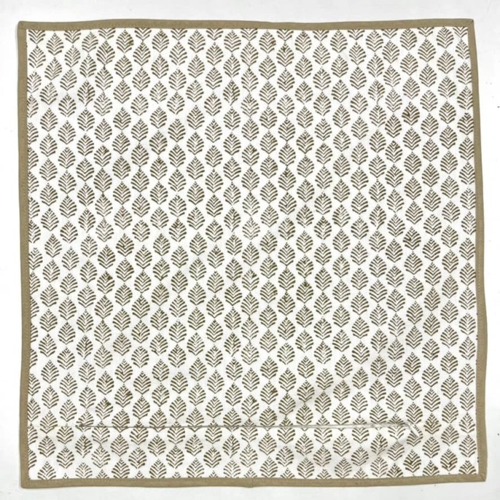 Housse de Coussin Ange kaki - Tissu d'éditeur Housse de Coussin Ange kaki - Tissu d'éditeur