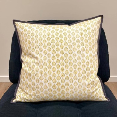 Housse de Coussin Ange moutard - Tissu d'éditeur Housse de Coussin Ange moutard - Tissu d'éditeur