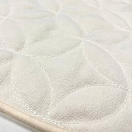 Housse de Coussin Bonnieux blanc - Tissu d'éditeur Housse de Coussin Bonnieux blanc - Tissu d'éditeur