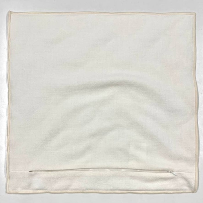 Housse de Coussin Bonnieux blanc - Tissu d'éditeur Housse de Coussin Bonnieux blanc - Tissu d'éditeur
