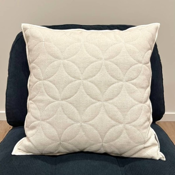 Housse de Coussin Bonnieux écru - Tissu d'éditeur