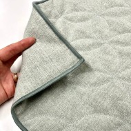 Housse de Coussin Bonnieux vert d'eau - Tissu d'éditeur