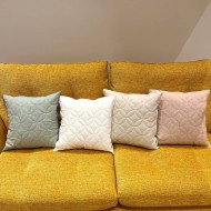 Housse de Coussin Bonnieux vert d'eau - Tissu d'éditeur