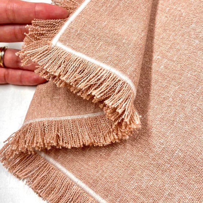 Housse de Coussin Bruges pêche frangé - Tissu d'éditeur