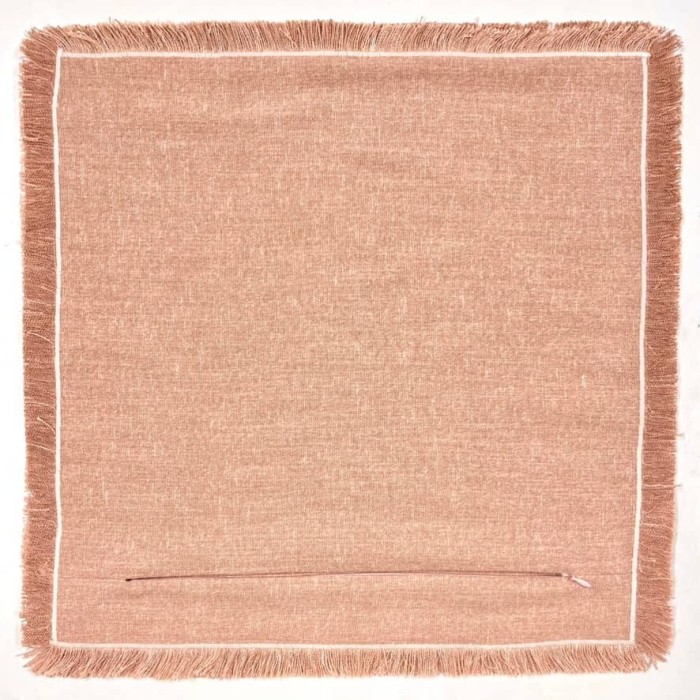 Housse de Coussin Bruges pêche frangé - Tissu d'éditeur