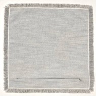 Housse de Coussin Bruges gris frangé - Tissu d'éditeur Housse de Coussin Bruges gris frangé - Tissu d'éditeur