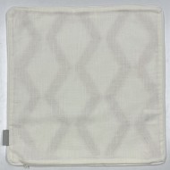 Housse de Coussin soho blanc pêche points bronzés - Tissu d'éditeur Housse de Coussin soho blanc pêche points bronzés - Tissu d'éditeur