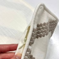 Housse de Coussin soho blanc taupe - Tissu d'éditeur