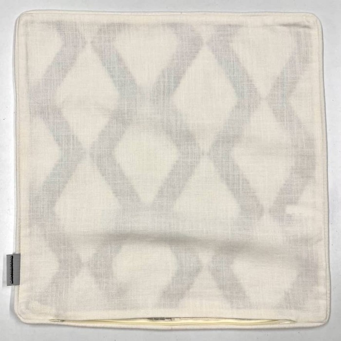 Housse de Coussin soho blanc taupe - Tissu d'éditeur