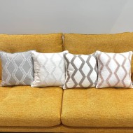 Housse de Coussin soho gris points noirs - Tissu d'éditeur