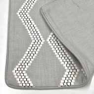 Housse de Coussin soho gris points noirs - Tissu d'éditeur