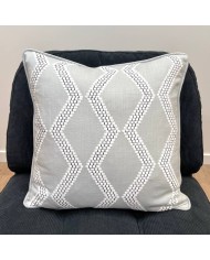 Housse de Coussin soho gris points noirs - Tissu d'éditeur