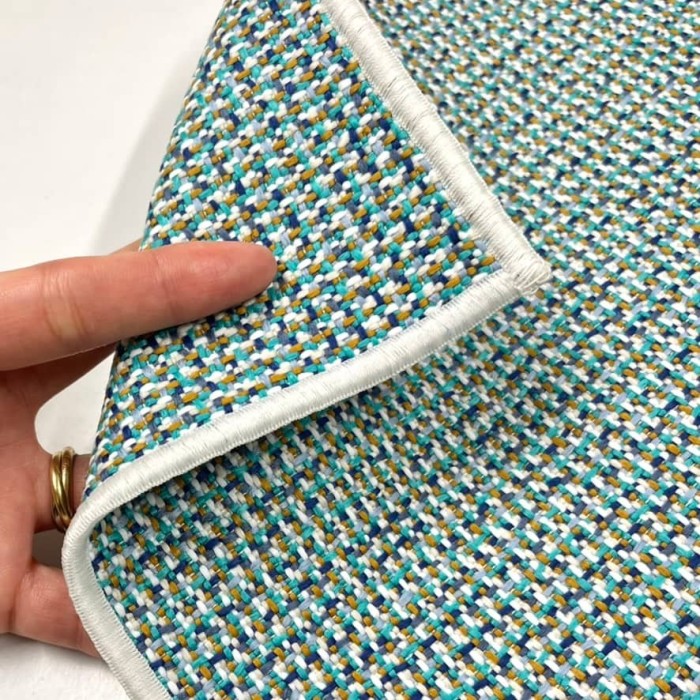 Housse de Coussin In&Extérieur Port Pin bleu carnard - Tissu d'éditeur