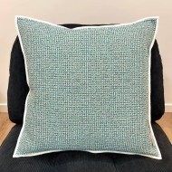 Housse de Coussin In&Extérieur Port Pin bleu carnard - Tissu d'éditeur